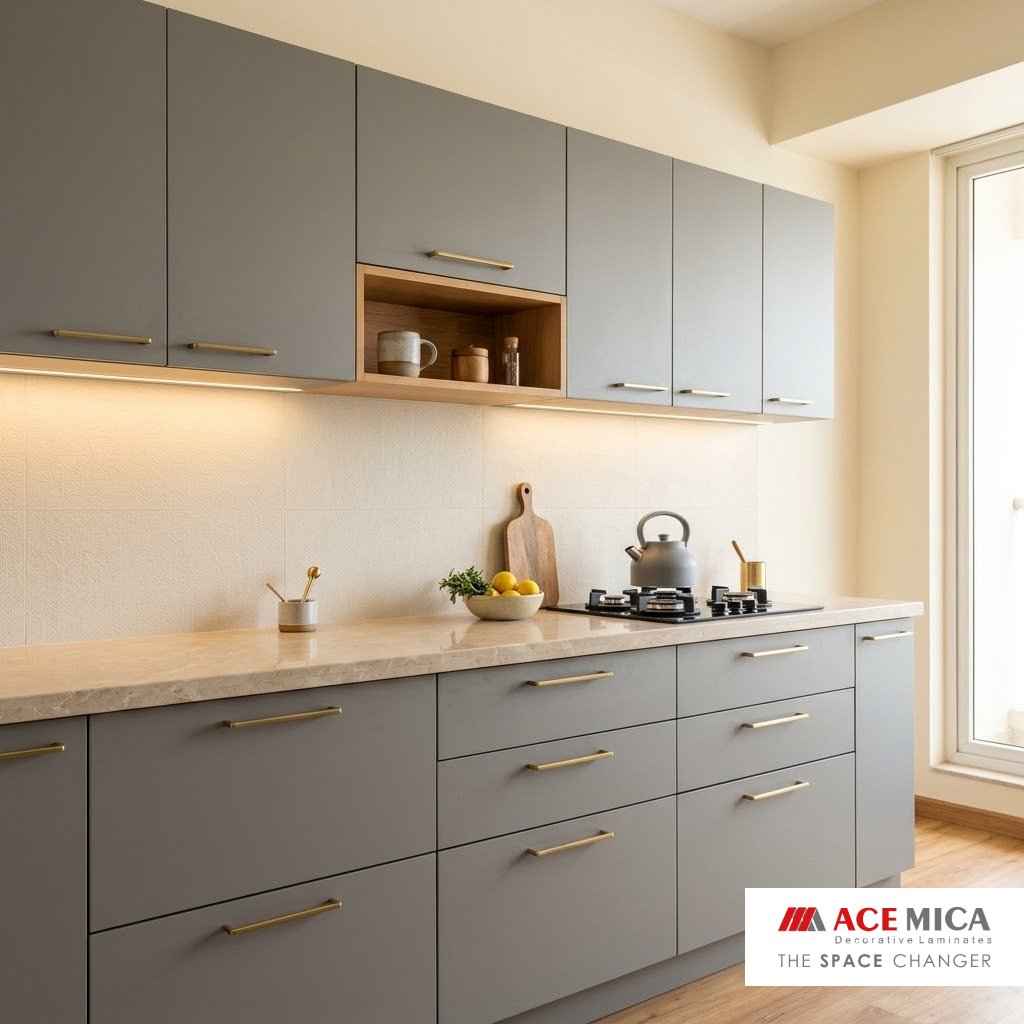 Read more about the article Grey Mica Kitchen Designs: 2026 Trends and Ideas